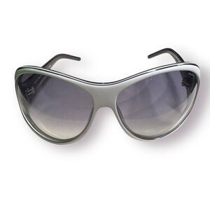 Ralph Lauren Oversized White‎ Sunglasses 7569S/ OTV7 Gradient Lens